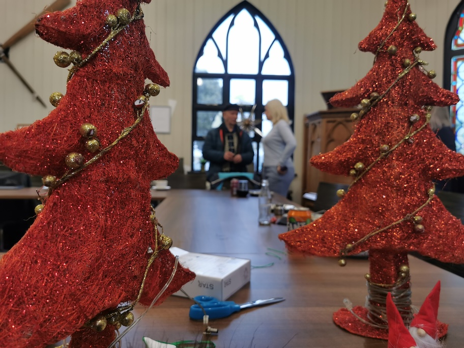 Christmas decorations at the Norwegian Church in Cardiff